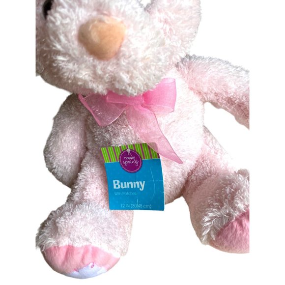 NWT Dandee Toys Plush Rabbit Easter Bunny with Patches - Picture 4 of 6